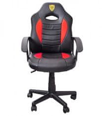 GORDON  G253 Herná stolička čiernočervená
