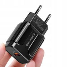 GORDON  G33 Rýchlonabíjačka SMART, 1x USB 3.0 Quick Charge čierna