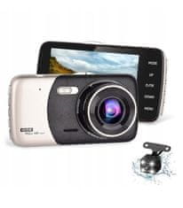 GORDON  G343 Kamera do auta s parkovacou kamerou, FULL HD, LCD 4"