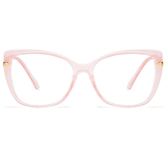 VeyRey Dámske okuliare blokujúce modré svetlo Essynwen Cat-Eye Ružová Universal