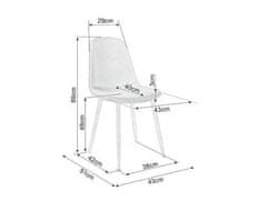 Signal Moderní jídelní židle FOX barva béžová, konstrukce dub, typ. 66