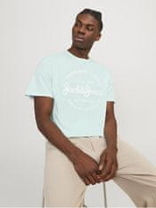 Jack&Jones Pánske tričko JJFOREST Standard Fit 12247972 Soothing Sea (Veľkosť L)