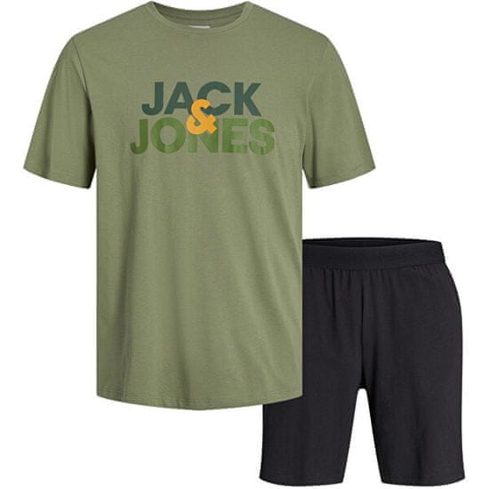 Jack&Jones Pánske pyžamo JACULA Standard Fit 12255000 Oil Green