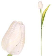 Autronic Tulipán plastový, biely 1 ks