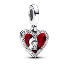 Pandora Krásny strieborný prívesok Srdce s kľúčovou dierkou 793119C01