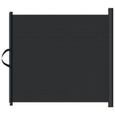 Vidaxl Výsuvná bránka pre domáce zvieratá čierna 82,5x125 cm