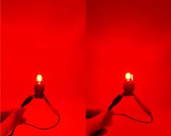 motoLEDy P27/7W LED 3157 12-24V CANBUS červená žiarovka 2000lm