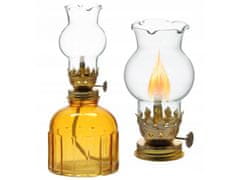 GARDEN LINE Naftová lampa, sklenená lampička 8x8x19 cm 