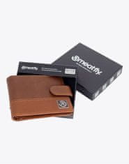 MEATFLY Pánska kožená peňaženka Nathan Premium Brown