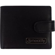 MEATFLY Pánska kožená peňaženka Nathan Premium Black