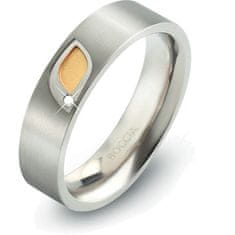 Boccia Titanium Titánový prsteň s briliantom 0146-01 (Obvod 52 mm)
