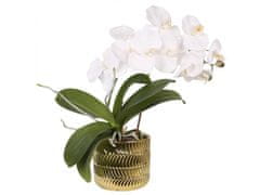 sarcia.eu Zlatý kvetináčik, keramický kvetináčik 15x15x13 cm 