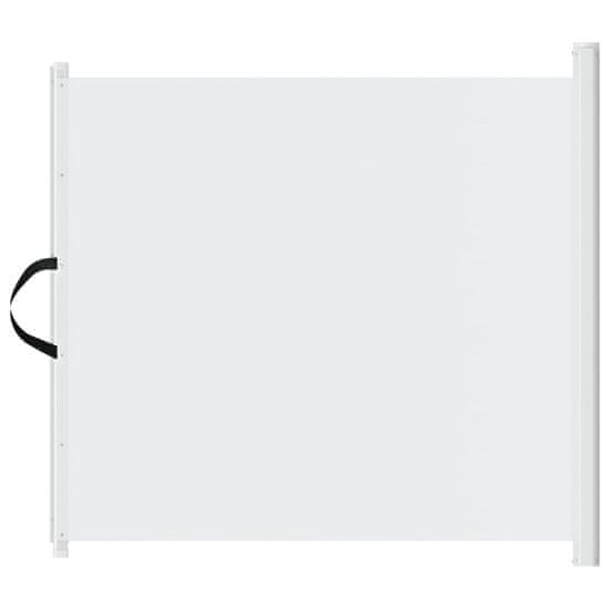 Vidaxl Výsuvná bránka pre domáce zvieratá biela 82,5x125 cm