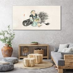 COLORAY.SK Obraz na plátne ázijské drevorubač 140x70 cm