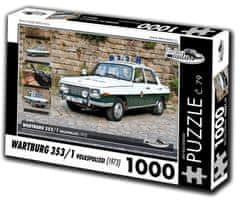 RETRO-AUTA© Puzzle č. 79 Wartburg 353/1 Volkspolizei (1973) 1000 dielikov