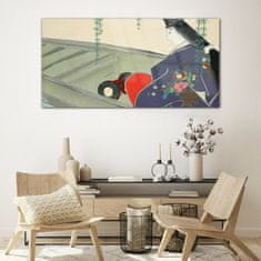 COLORAY.SK Sklenený obraz Abstrakcie ženy kimono 120x60 cm