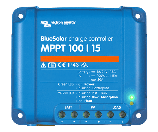 Victron Energy MPPT regulátor BlueSolar 12/24V 100/15A