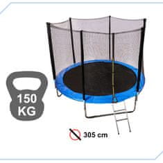 WOWO Sieť na detskú záhradnú trampolínu, 305cm, 10ft, nosnosť 150kg