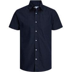 Jack&Jones Pánska košeľa JJJOE Slim Fit 12248201 Navy Blazer (Veľkosť L)