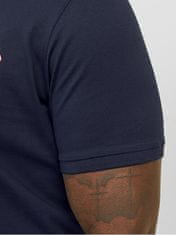 Jack&Jones Plus Pánske polo tričko JJELOGO Slim Fit 12250628 Navy Blazer (Veľkosť 7XL)
