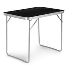 ModernHome Kempingový skladací stôl Tena 70x50 cm čierny
