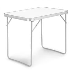ModernHome Kempingový skladací stôl Tena 70x50 cm biely