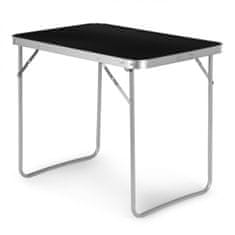 ModernHome Kempingový skladací stôl Tena 70x50 cm čierny