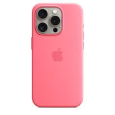 Apple iPhone 15 ProMax Silicone Case with MS - Pink