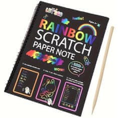 IZMAEL Vyškrabávací notes-Rainbow KP30331