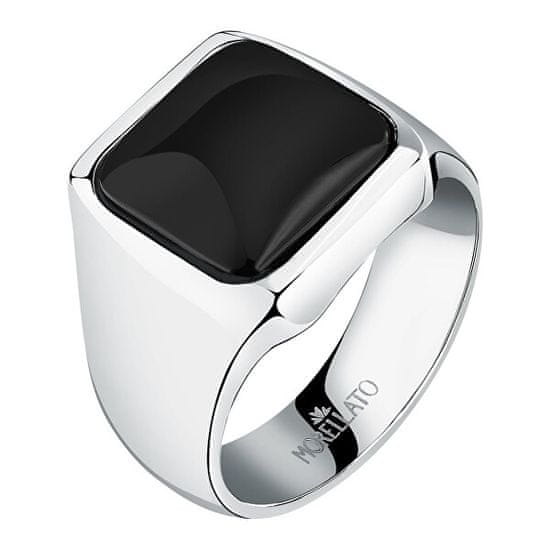 Morellato Pánsky oceľový prsteň s achátom Pietre S17370