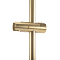 Tutumi Rea, sprchový stĺp s držiakom na ručnú sprchu 70cm, typ 01, zlatá matná, REA-P6500