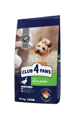 Club4Paws Premium suché krmivo pre psy malých plemien s kačacinou 14 kg