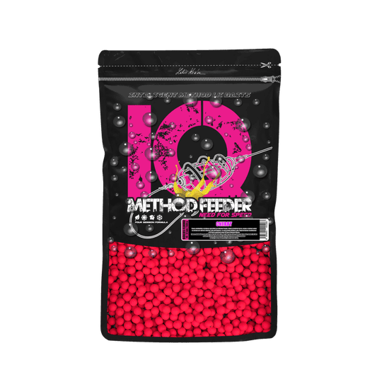 LK Baits IQ Method Feeder Fluoro Boilies 10-12mm, 600g Cherry