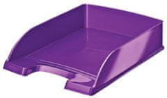 LEITZ Zásuvka WOW - A4, plastová, purpurová