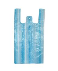 Mikroténová taška - modro-biele pruhy, 100 ks