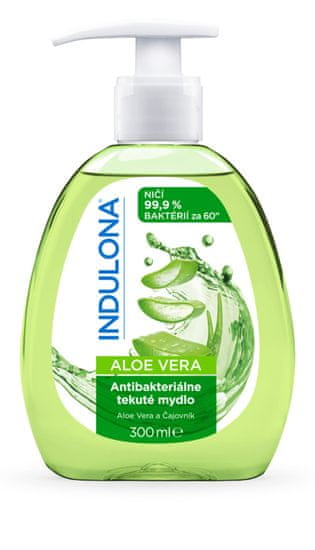 Indulona Tekuté mydlo - antibakteriálne, aloe, 300 ml