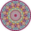 Diamantové maľovanie na ráme Mandala ružová 30cm