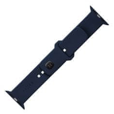 FIXED Set silikonových řemínků Silicone Sporty Strap pro Apple Watch 42/44/45mm FIXSST2-434-BL, modrý