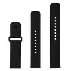 FIXED Set silikonových řemínků Silicone Sporty Strap s Quick Release 20mm pro smartwatch FIXSST2-20MM-BK, černý