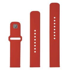 Set silikonových řemínků Silicone Sporty Strap s Quick Release 20mm pro smartwatch FIXSST2-20MM-RD, červený