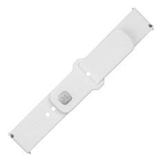 FIXED Set silikonových řemínků Silicone Sporty Strap s Quick Release 20mm pro smartwatch FIXSST2-20MM-WH, bílý