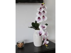 sarcia.eu Keramická váza v béžovej farbe, vysoká váza na kvety 13x13x25,5 cm 