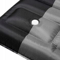 Trizand  21071 Nafukovací matrac so vstavanou pumpou 190 x 60 x 12 cm čiernošedá
