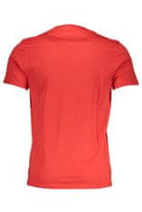 Harmont & Blaine  Perfektné Pánske Tričko Krátky Rukáv Červená Farba: červená, Veľkosť: 2XL