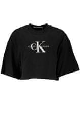 Calvin Klein  Perfektné Dámske Tričko Krátky Rukáv Čierna Farba: čierna, Veľkosť: M