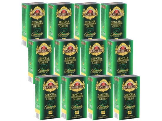 Basilur BASILUR Sencha zelený čaj vo vrecúškach, 25x1,5g