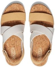 KEEN Dámske kožené sandále Elle Criss Cross 1028628 birch/curry (Veľkosť 40)