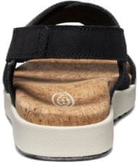 KEEN Dámske kožené sandále Elle Criss Cross 1028627 black/birch (Veľkosť 37)