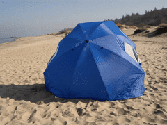 Sobex Duży parasol plażowy ogrodowy parawan składany 2w1