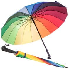 Sobex Duży parasol parasolka tęczowa wytrzymała automat